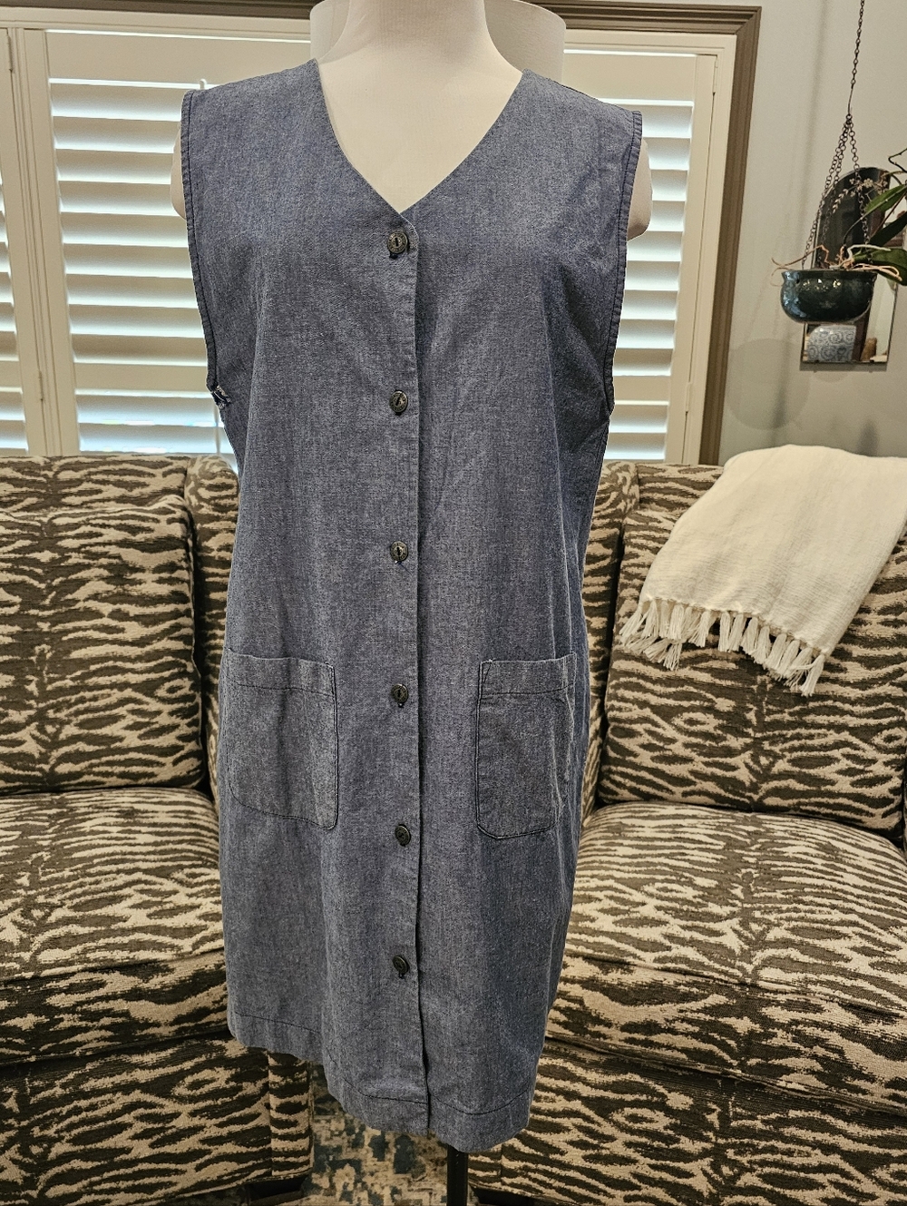 Vintage Jantzen Chambray Jumper/Dress